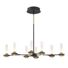 Eurofase 45714-016 - Torcia 16 Light Chandelier in Black and Brass