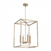 Hunter 19990 - Hunter Sunjai Alturas Gold 4 Light Pendant Ceiling Light Fixture