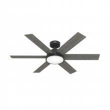 Hunter 51853 - Hunter 52 inch Donatella Matte Black Ceiling Fan with LED Light Kit and Handheld Remote