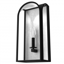 Hunter 19730 - Hunter Dukestown Natural Black Iron and Silver Leaf 1 Light Sconce Wall Light Fixture