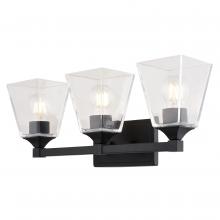 Vaxcel International W0495 - Wallingford 22.5-in. W Vanity Light Matte Black