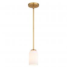 Vaxcel International P0427 - Shelby 5-in. 1 Light Mini Pendant Natural Brass