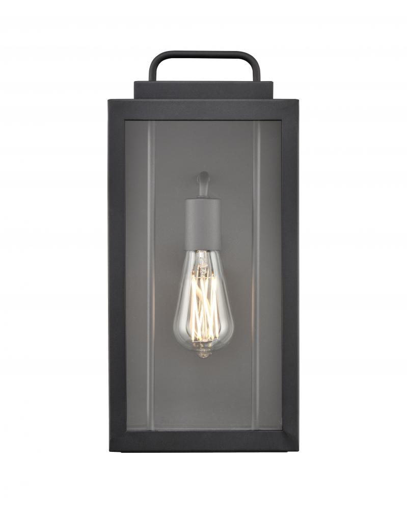 Gallatin 1-Light Outdoor Wall Sconce Textured Black