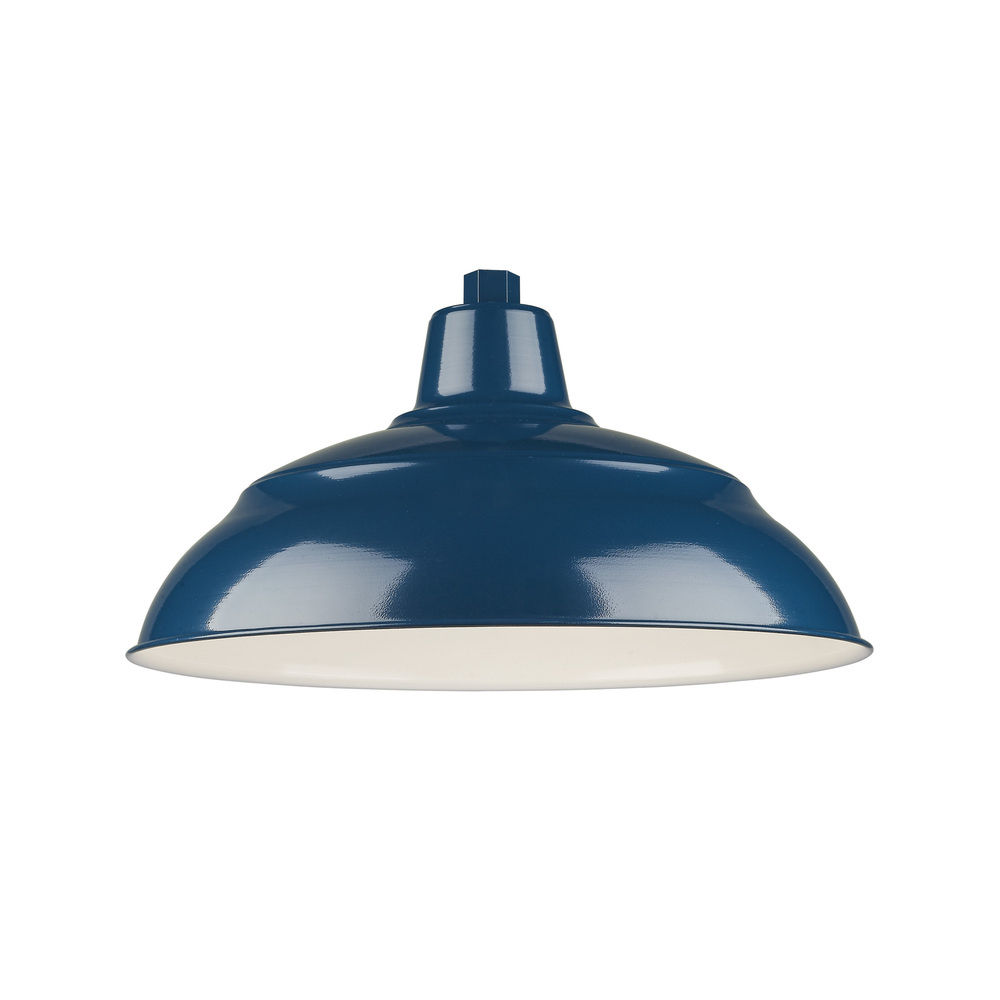 R Series 1-Light Warehouse Shade Navy Blue