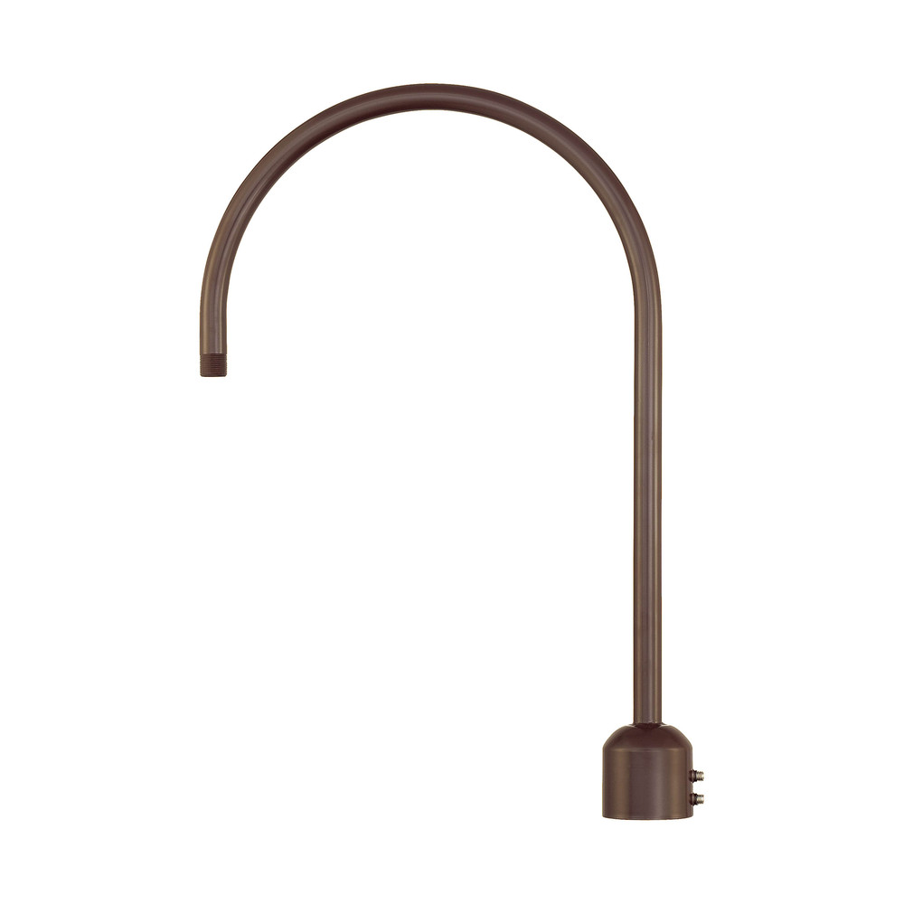 R Series  One Light Post Adapter Architectural Bronze