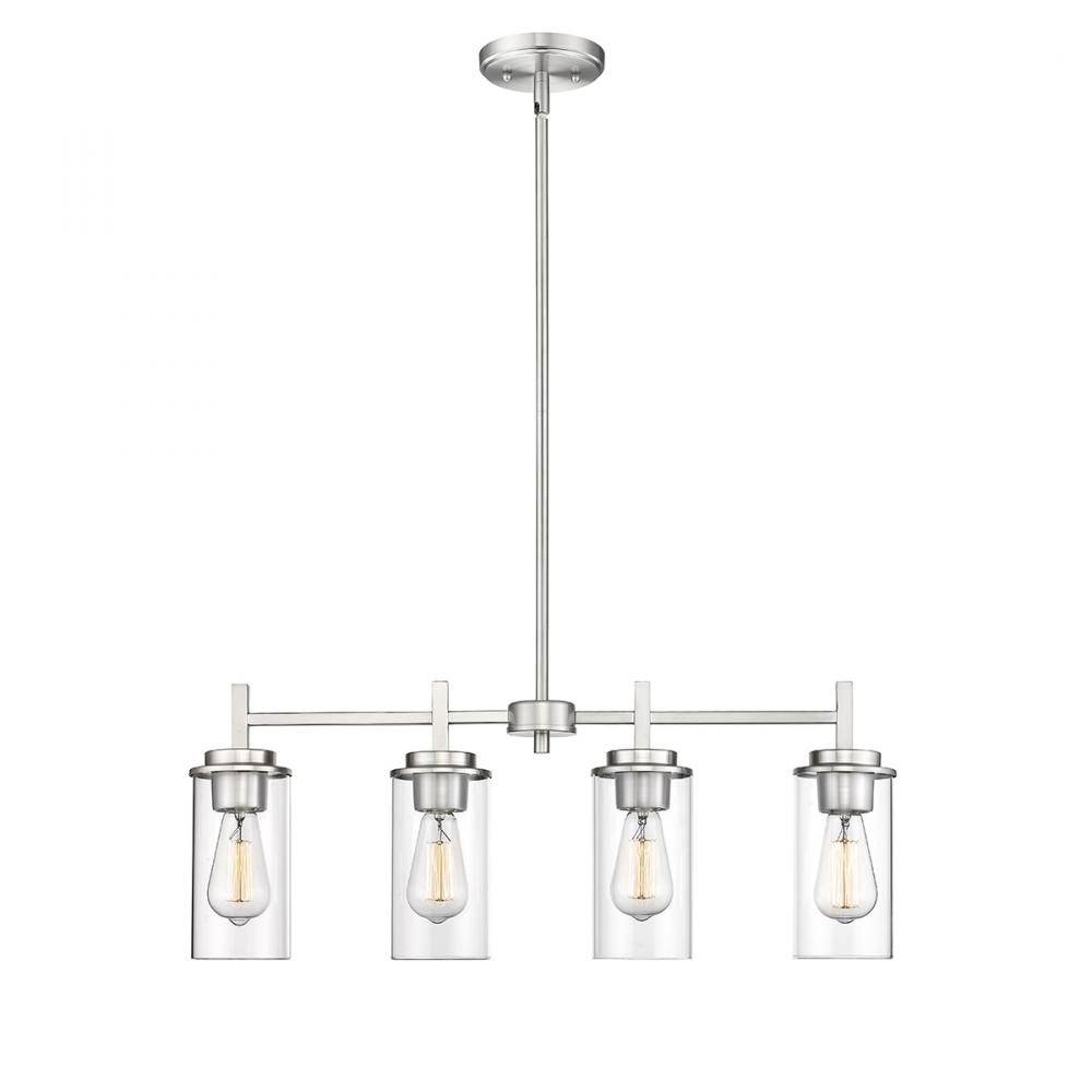 Janna 4-Light Chandelier Ceiling Light Brushed Nickel