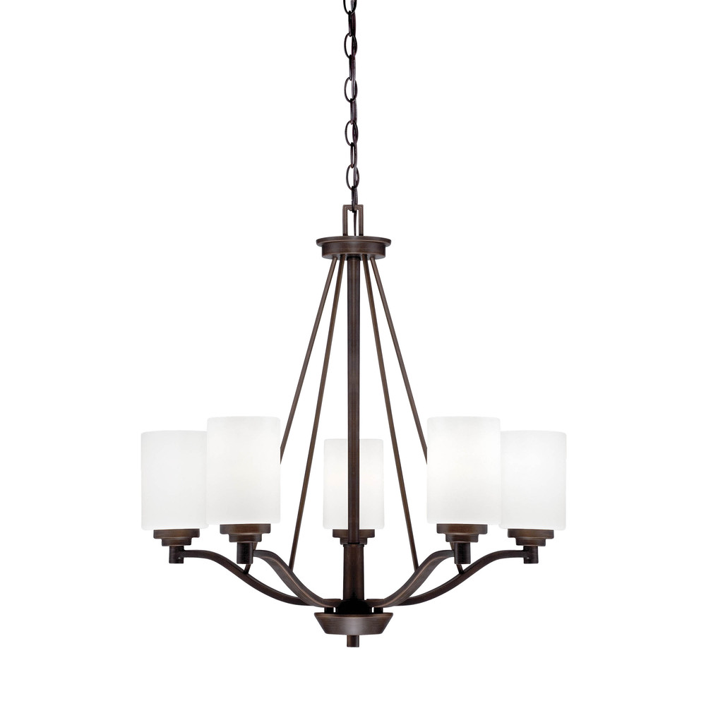 Durham 5-Light Chandelier Ceiling Light Rubbed Bronze