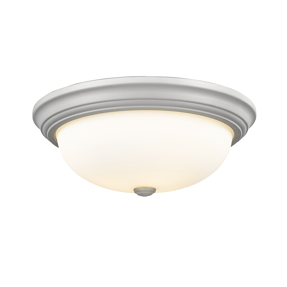 3-Light Flushmount Ceiling Light Satin Nickel