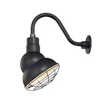 Millennium RES10-SB - R Series 1-Light Emblem Shade Satin Black