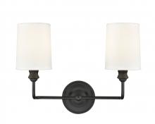 Millennium 99802-MB - Leena 2-Light Vanity Matte Black