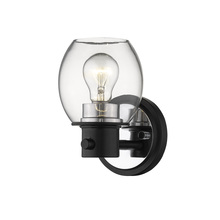 Millennium 3551-MB/PN - 1-Light Wall Sconce Matte Black/Polished Nickel