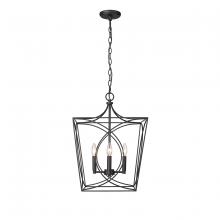 Millennium 4002-MB - Tracy 4-Light Pendant light Matte Black