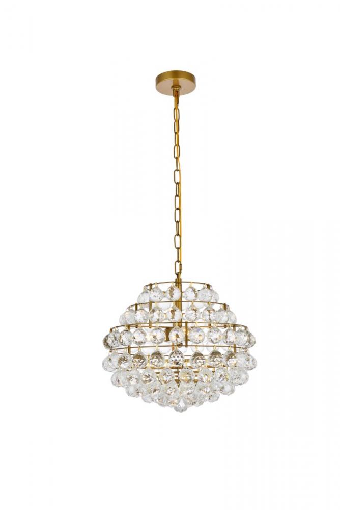 Savannah 16 Inch Pendant in Brass