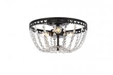 Elegant 1112F14BK - Kylie 14 Inch Flush Mount in Black