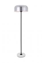 Elegant LD4070F16BN - Exemplar 1 Light Brushed Nickel Floor Lamp