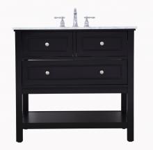 Elegant VF27036BK - 36 In. Single Bathroom Vanity Set in Black