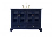 Elegant VF30548BL - 48 Inch Single Bathroom Vanity in Blue