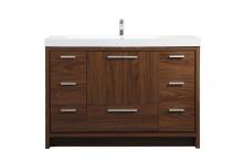 Elegant VF46048MWT - 48 Inch Single Bathroom Vanity in Walnut