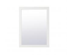 Elegant VM22432WH - Aqua Rectangle Vanity Mirror 24 Inch in White