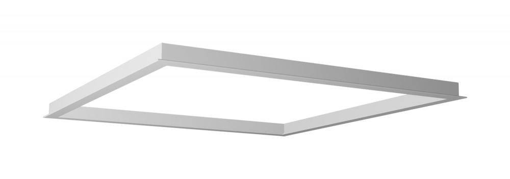 2X2 Backlit Panel Flange Kit; White Finish