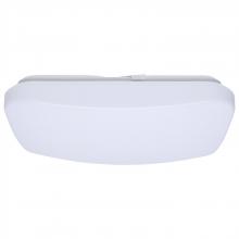 Nuvo 62/1856 - 14 Inch LED Cloud Fixture; 17 Watts; 27K/30K/35K/40K/50K CCT Selectable; Square Shape; White Finish;